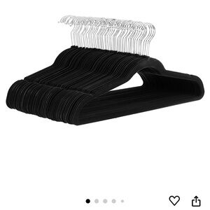 10 count Black Felt Hangers